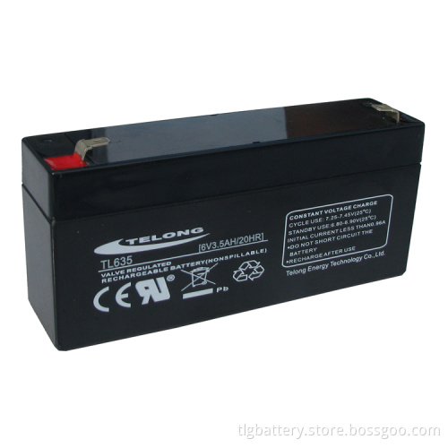 6V 3.5ah Sealed Lead Acid Battery for UPS